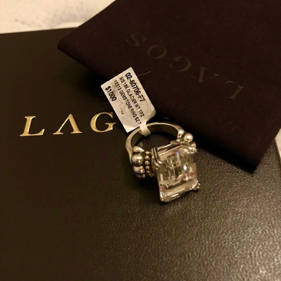 New Lagos Glacier Topaz Ring 7 - Picture 16 of 17